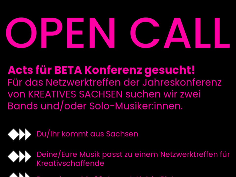 Open Call BETA Konferenz